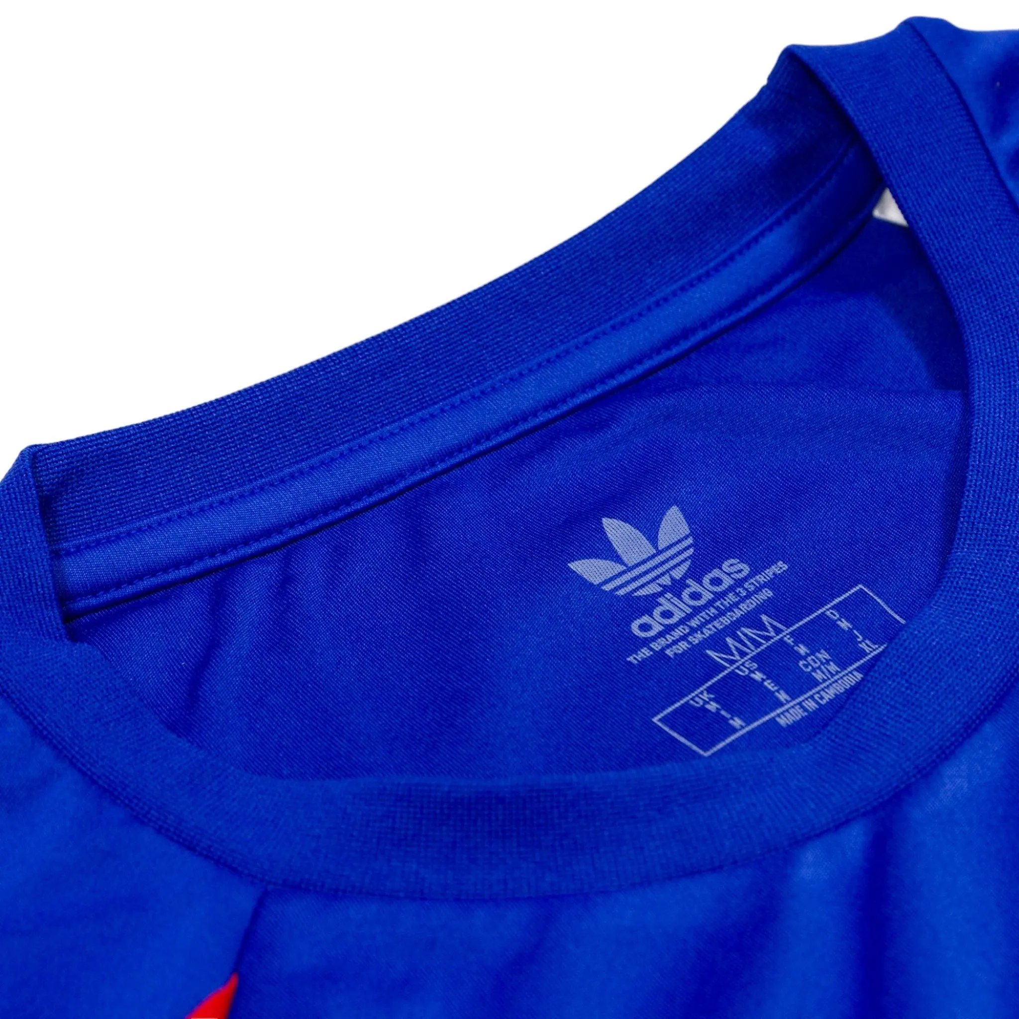 Adidas CL Jersey T-Shirt - Royal Blue/Better Scarlett