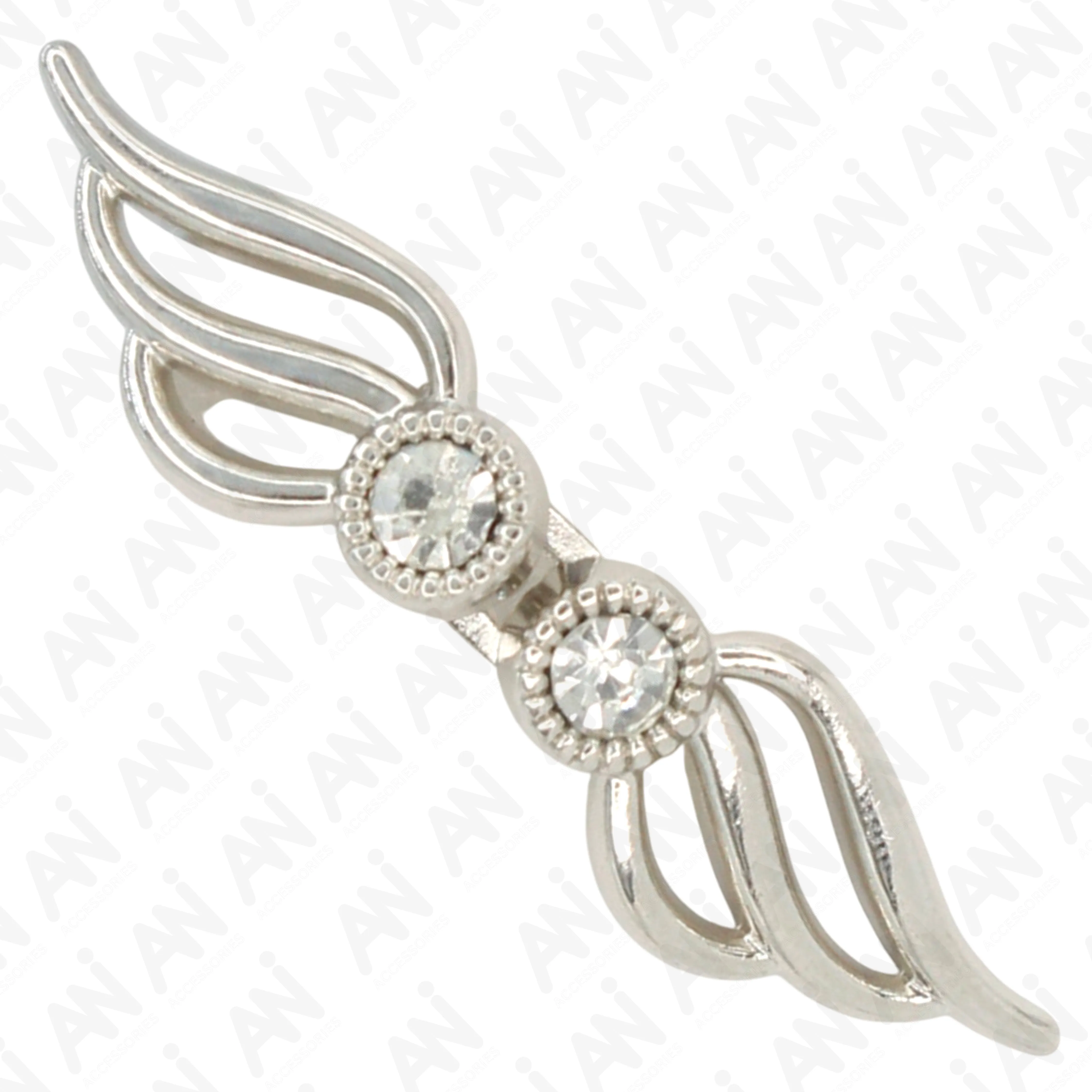 Angelic Wings Frog Closure Metal Buttons