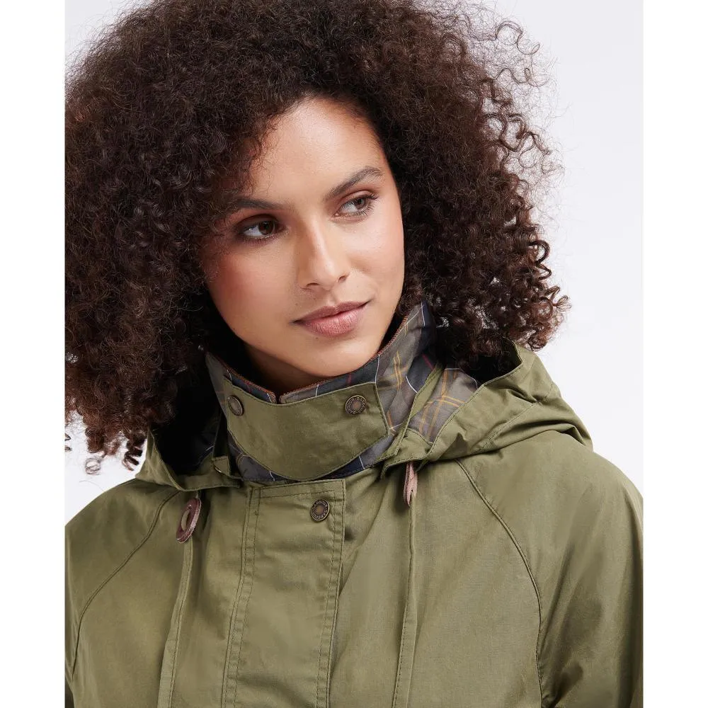 Barbour Oxburgh Showerproof Ladies Jacket - Olive/Classic