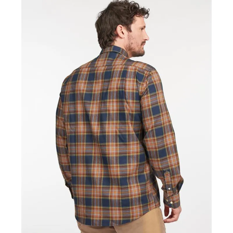 Barbour Singsby Thermo Weave Mens Shirt - Navy