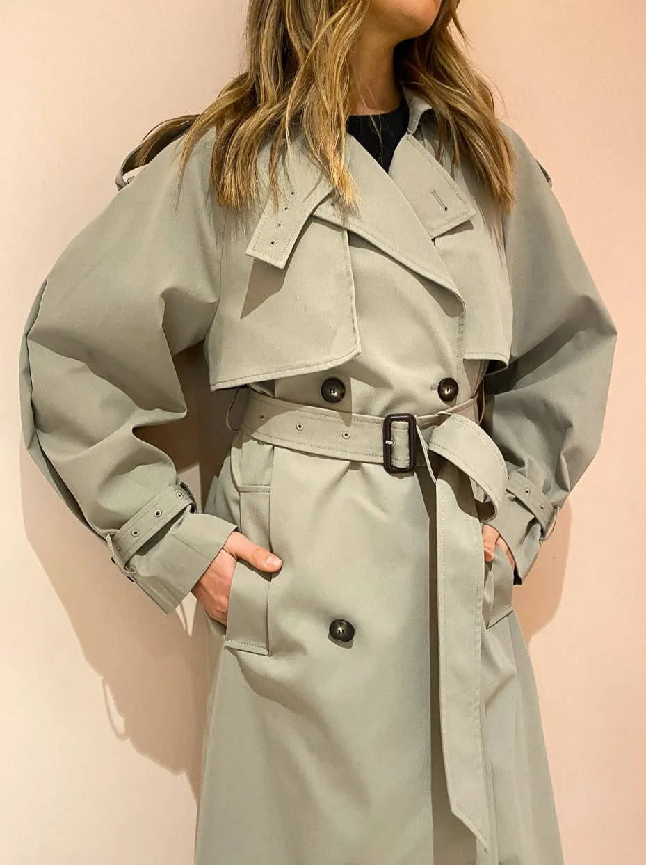 Camilla and Marc Nelle Trench in Sage