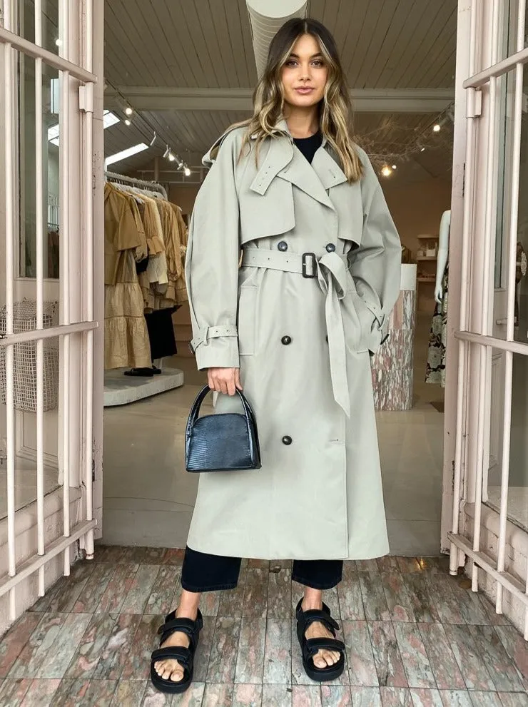 Camilla and Marc Nelle Trench in Sage