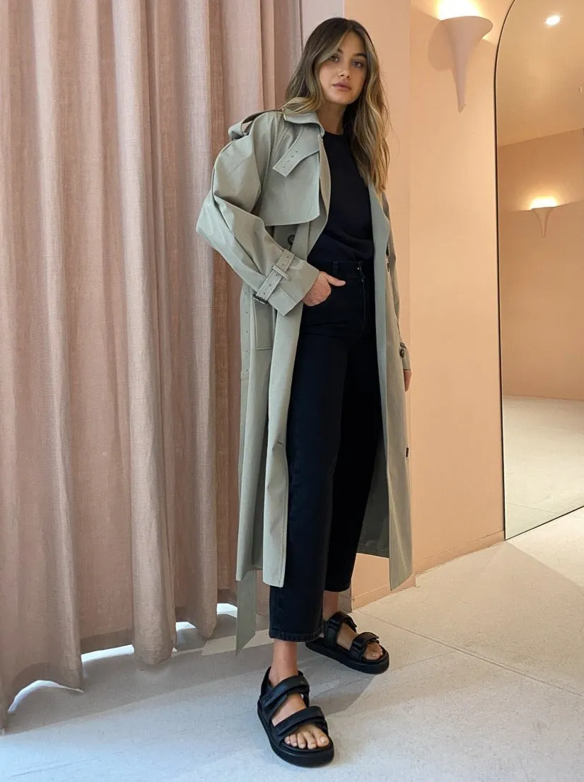 Camilla and Marc Nelle Trench in Sage