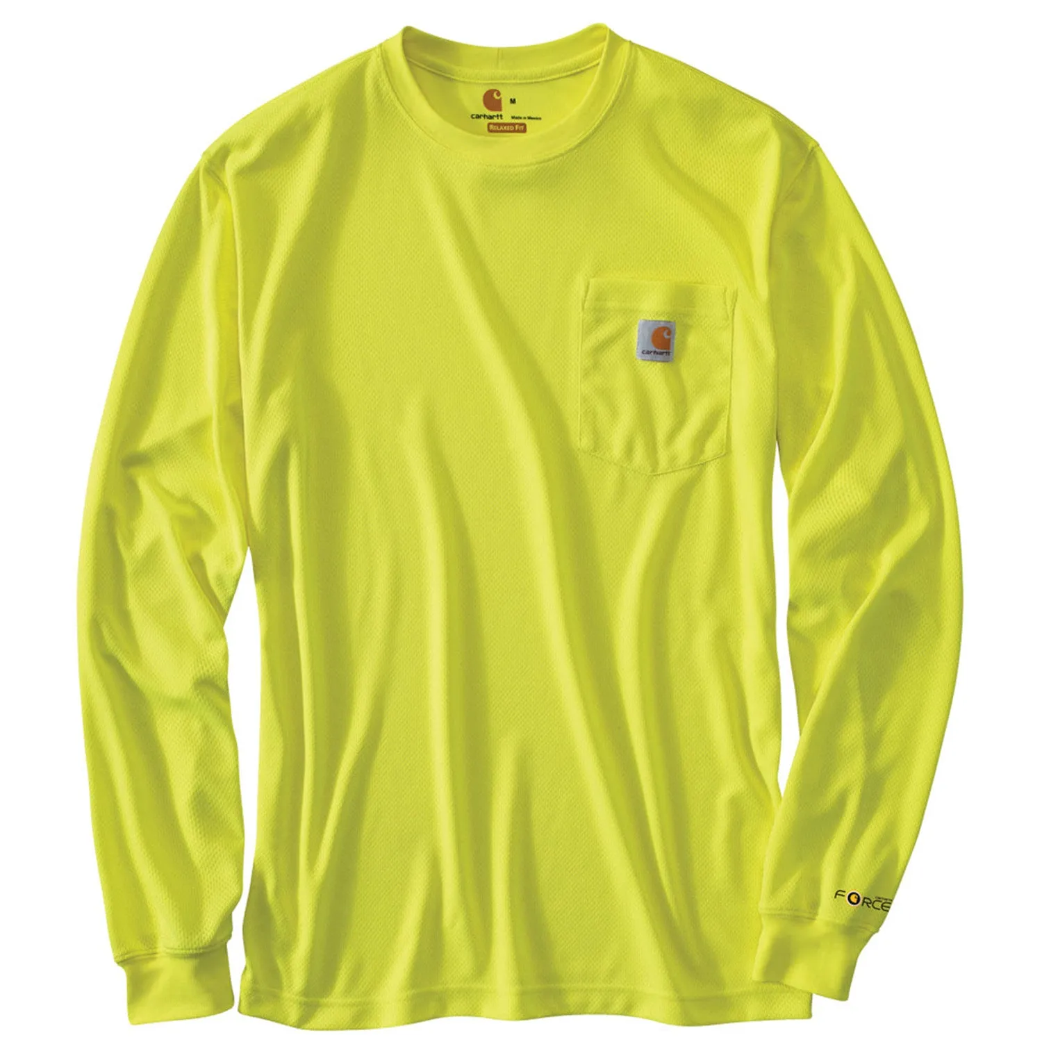 Carhartt Men's Force Color Enhanced Hi-Vis Long Sleeve T-Shirt