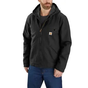 Carhartt Mens Washed Duck Work Jacket - 104392-BLK