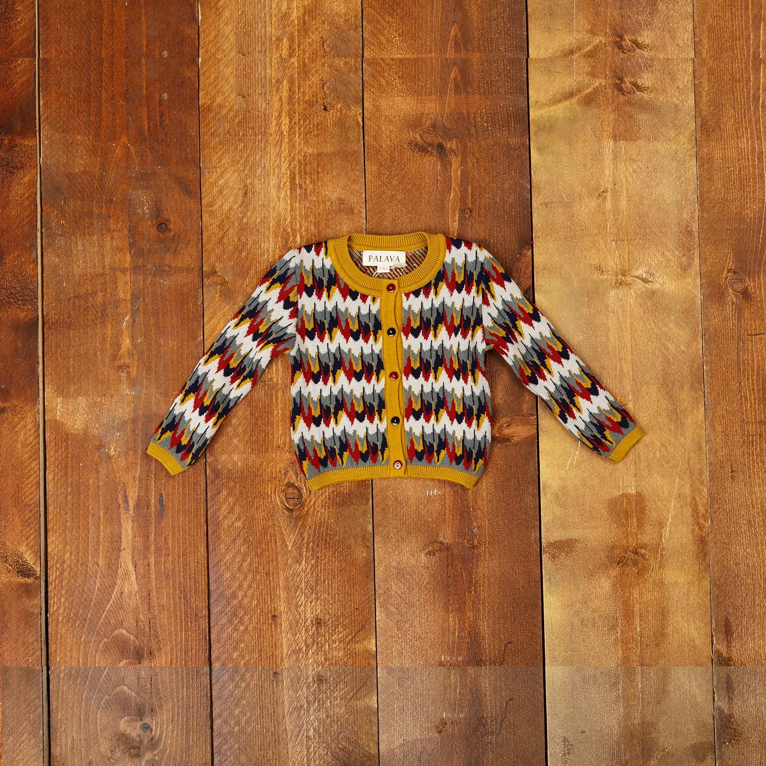 Children's Cardigan - Marbled Feathers