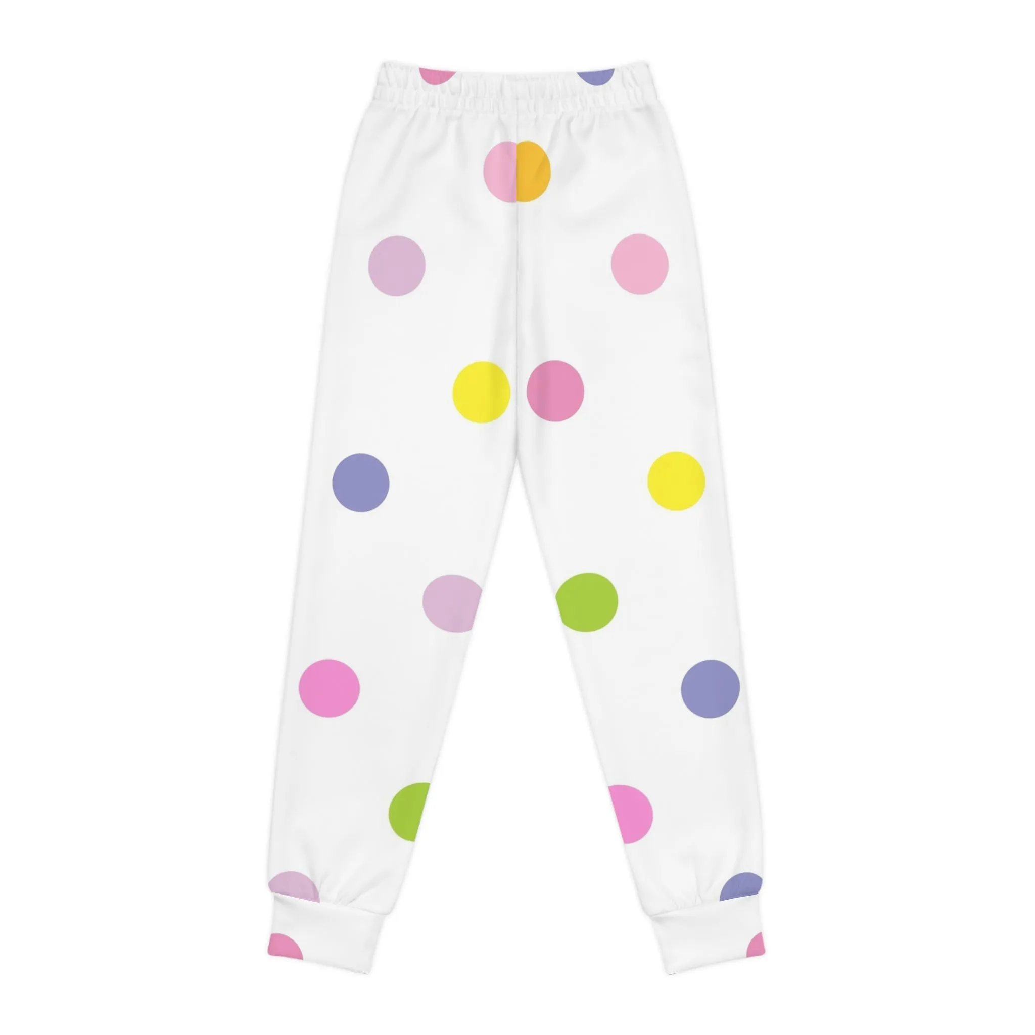 Colorful Polka Dot Youth Joggers - Fun & Comfortable Activewear for Kids