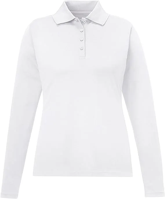 Core 365 Women's Ash City Pique Polo White CA05155