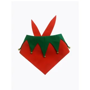 Dogobow Christmas scarf  for Dogs and Cats (Red & Green) (Get a Bow Free)