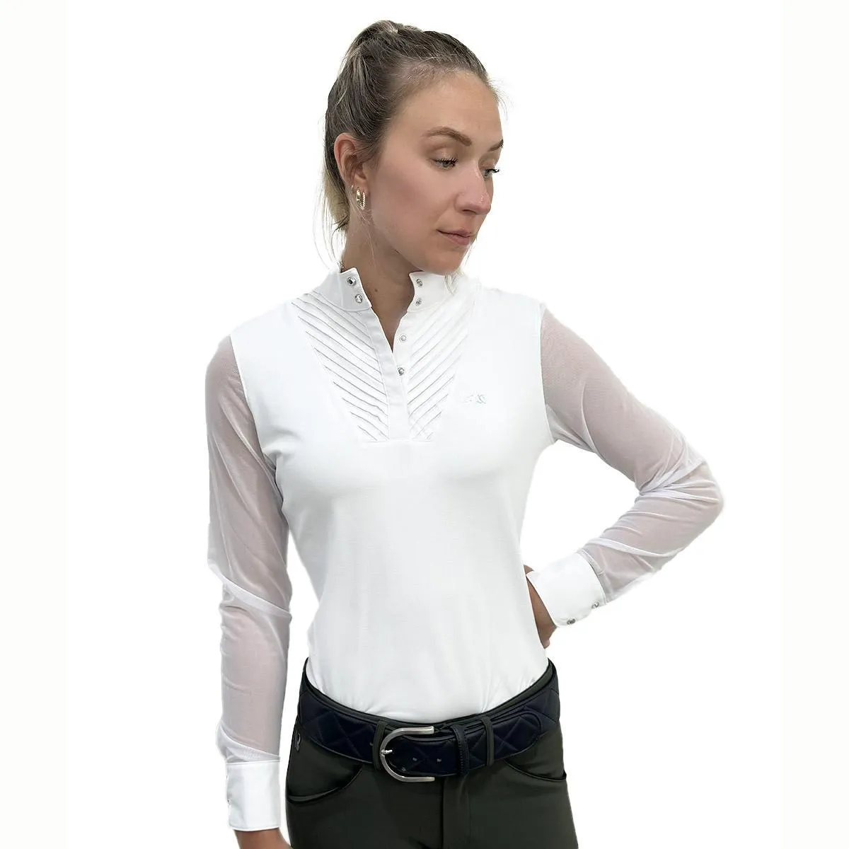 Equiline Women's GurteG Long Sleeve Competition Polo