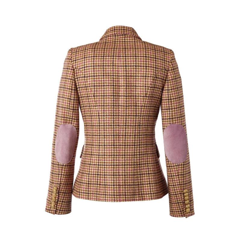 Holland Cooper Knightsbridge Ladies Tweed Blazer - Sudeley Pink