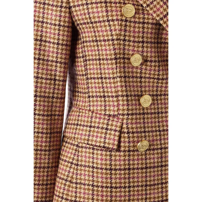 Holland Cooper Knightsbridge Ladies Tweed Blazer - Sudeley Pink