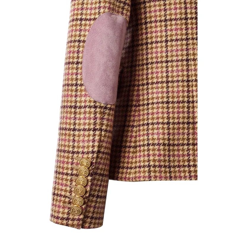 Holland Cooper Knightsbridge Ladies Tweed Blazer - Sudeley Pink