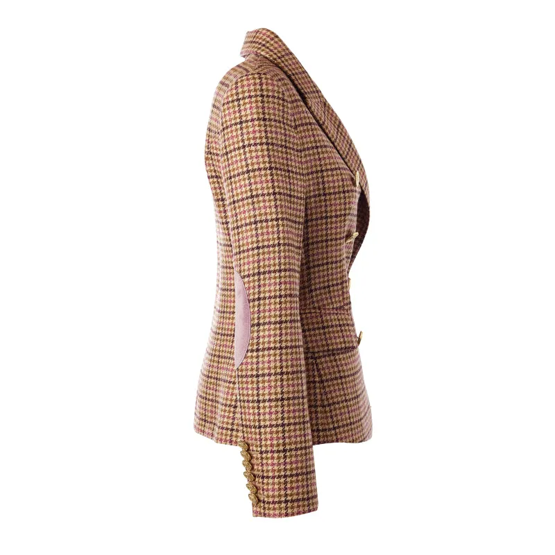 Holland Cooper Knightsbridge Ladies Tweed Blazer - Sudeley Pink