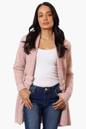 International INC Company Knit Open Wrap Cardigan - Pink