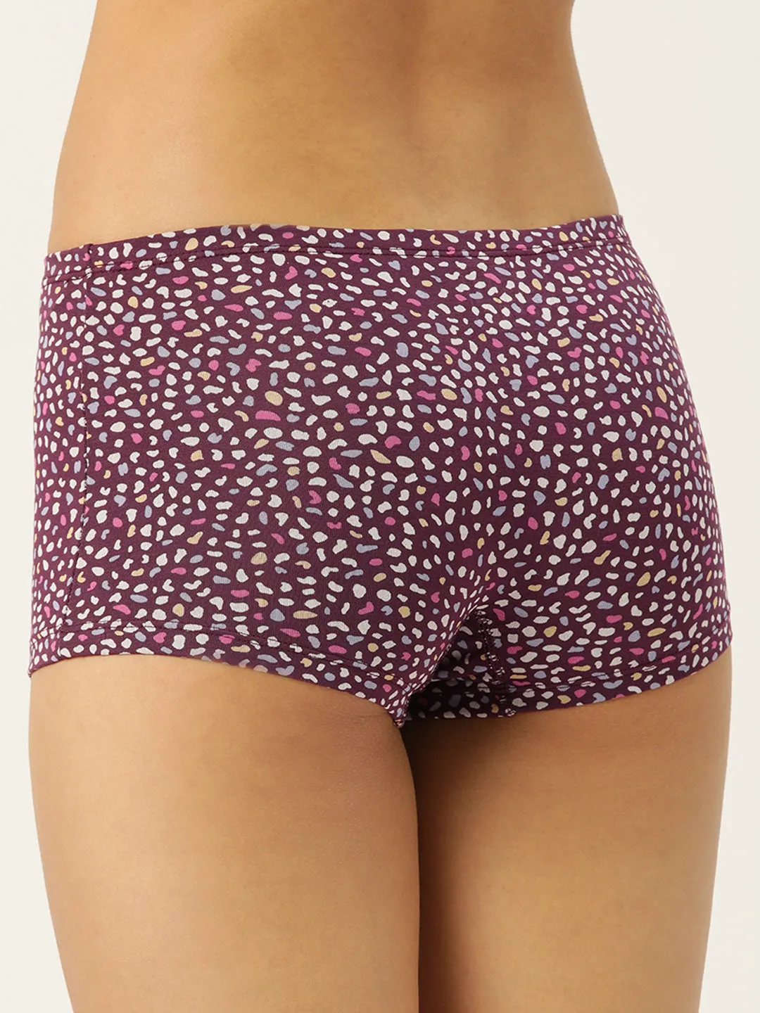 LEADING LADY Women’s Printed Mid-Rise BoyShort Brief Pack Of 3 | JOY-PR-22-3 |