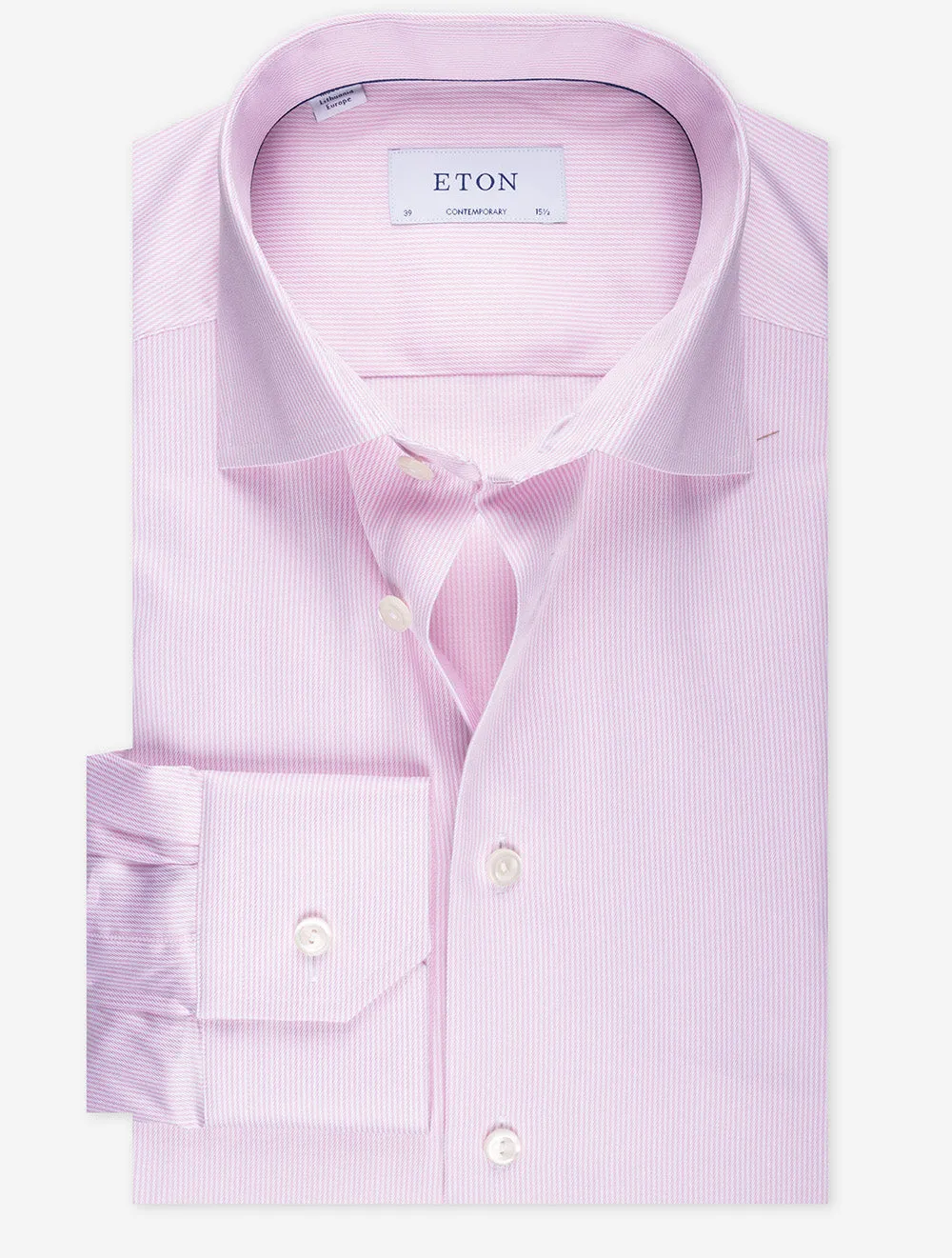 Lilac Fine Striped Contemporary Shirt