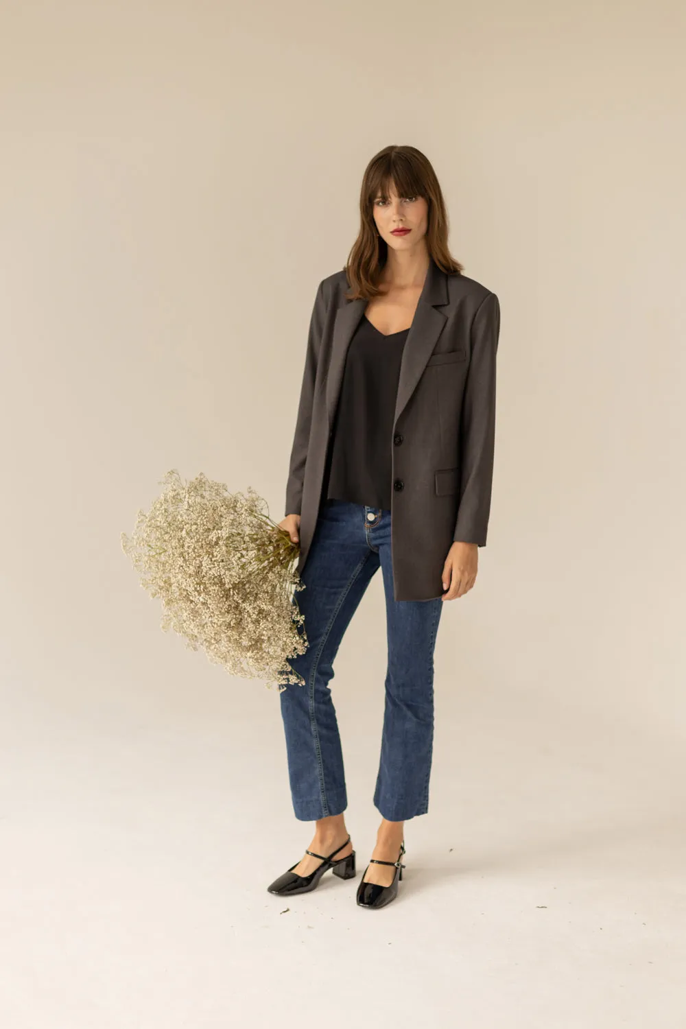 Maddison Blazer Dark Grey