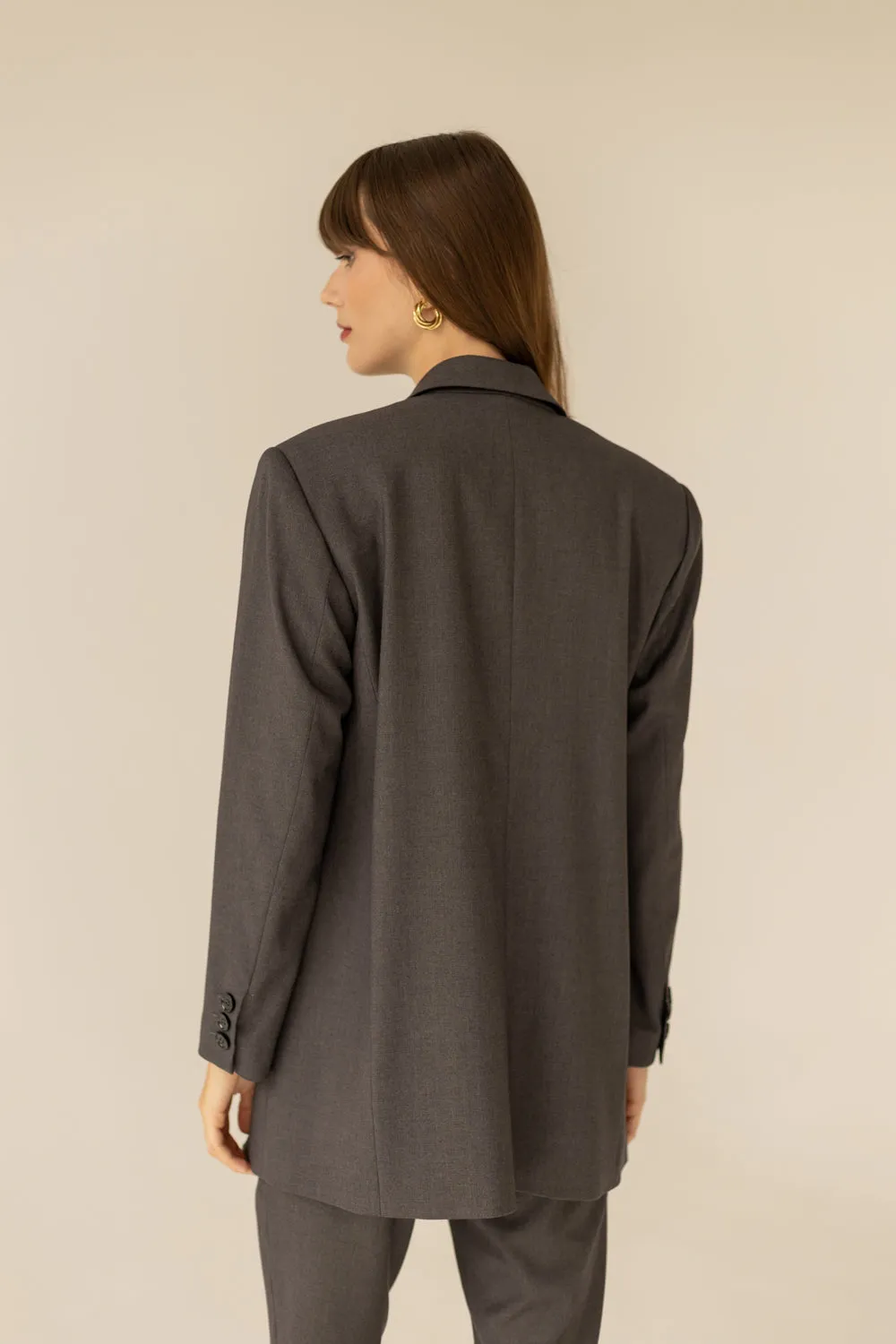 Maddison Blazer Dark Grey