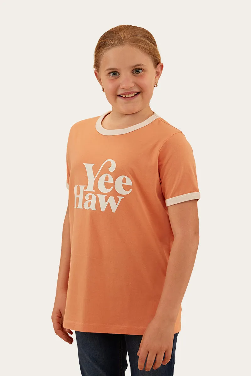 Melrose Kids Ringer T-Shirt - Coral