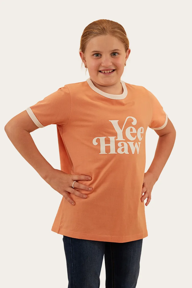 Melrose Kids Ringer T-Shirt - Coral