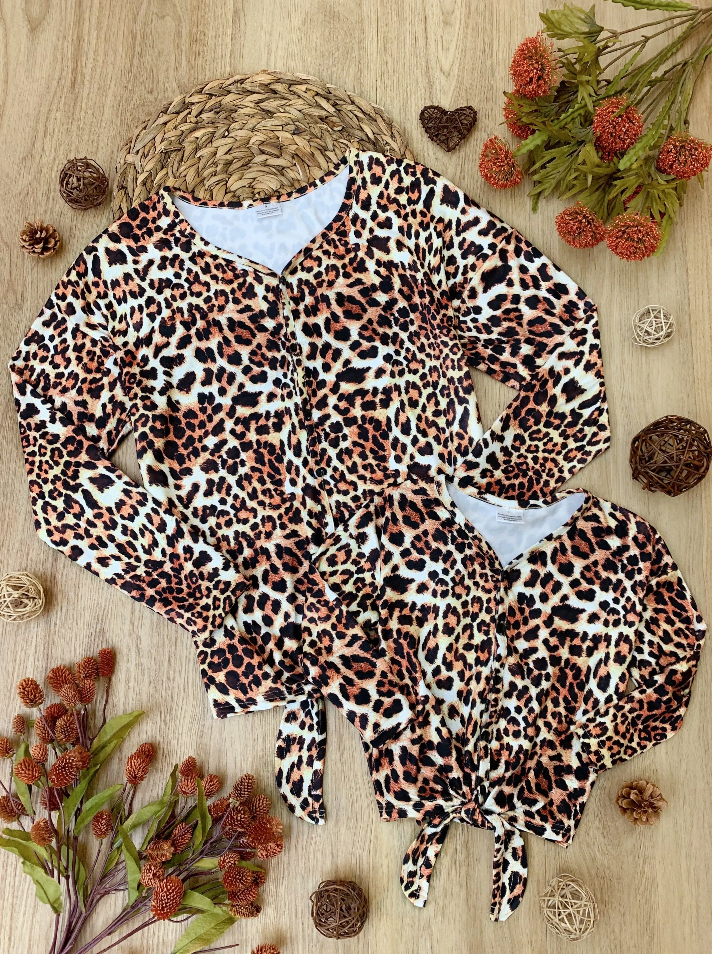 Mommy and Me Born Wild Knot Hem Top