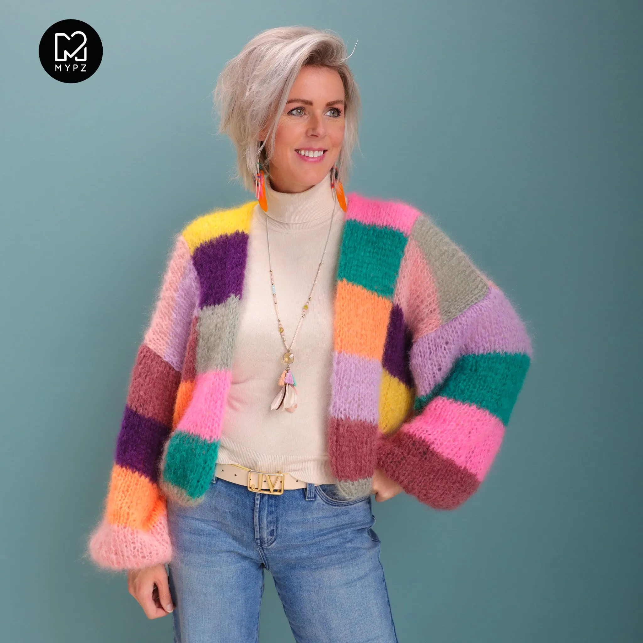 MYPZ short Light Mohair Cardigan Harper