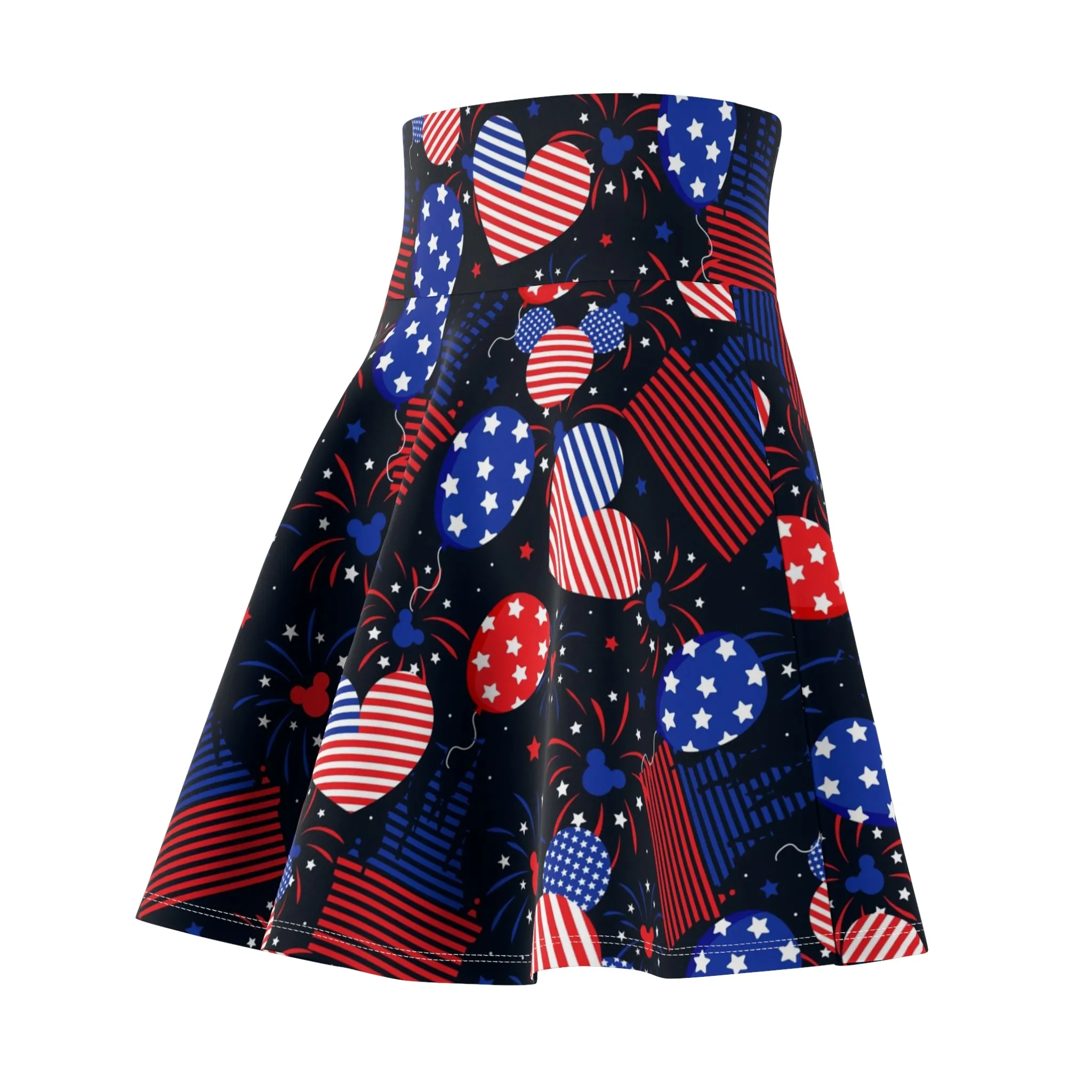 Patriotic Castles Women's Skater Skirt