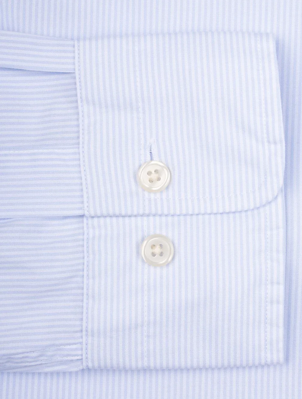 Regular Poplin Banker Shirt Light Blue