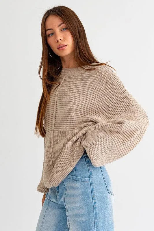 Rocky Ribbed Knitted Sweater | 2 Colors