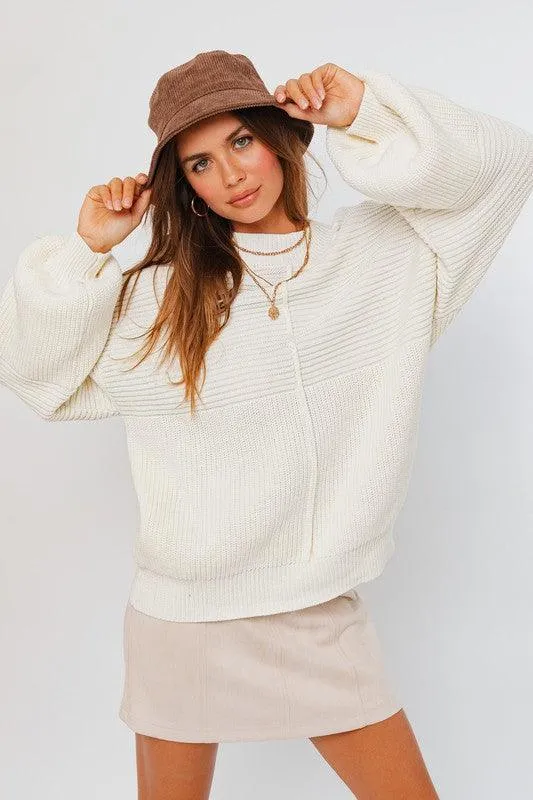 Rocky Ribbed Knitted Sweater | 2 Colors