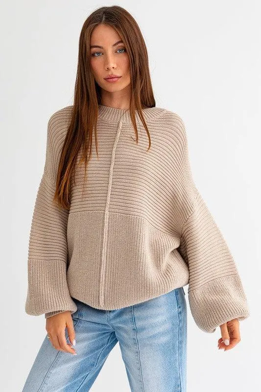 Rocky Ribbed Knitted Sweater | 2 Colors