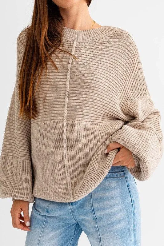 Rocky Ribbed Knitted Sweater | 2 Colors