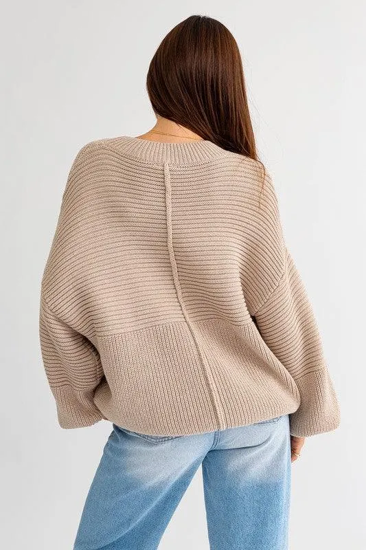 Rocky Ribbed Knitted Sweater | 2 Colors