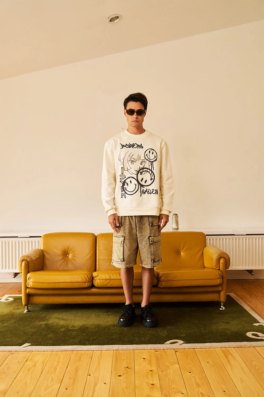 Smiley Originals Off White Sweatshirt