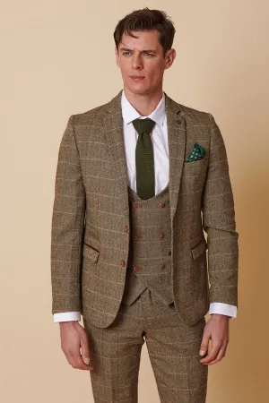 TED - Tan Tweed Check Blazer