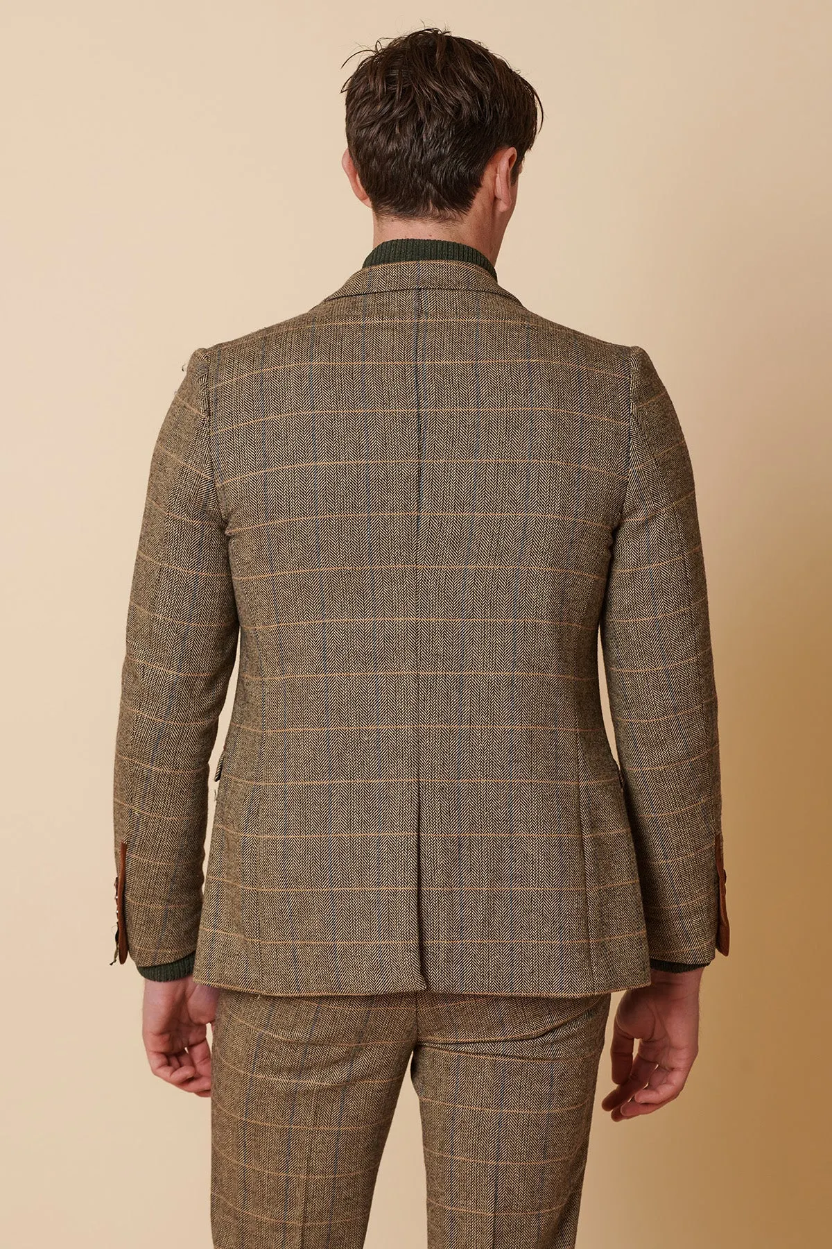 TED - Tan Tweed Check Blazer