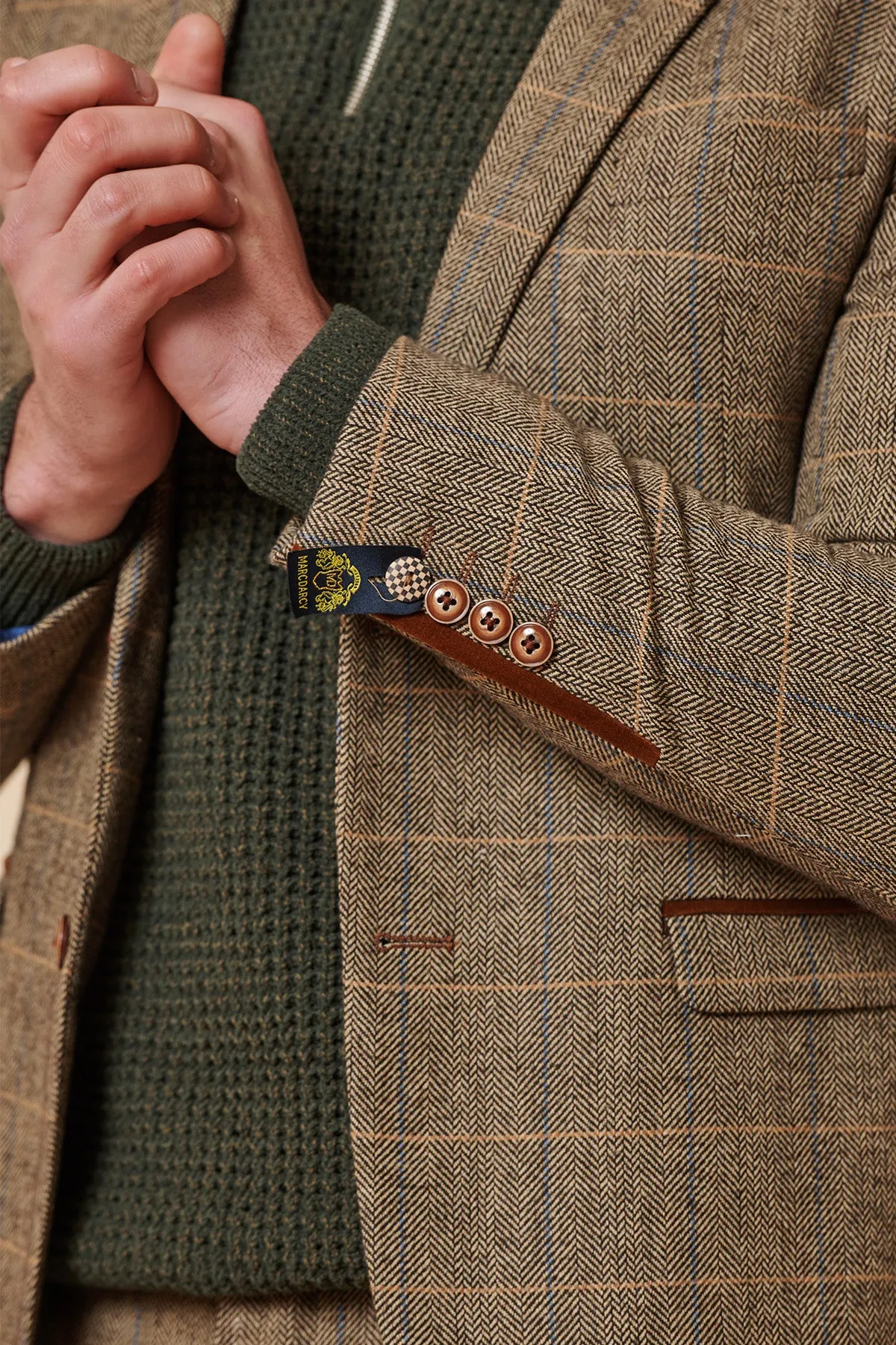 TED - Tan Tweed Check Blazer