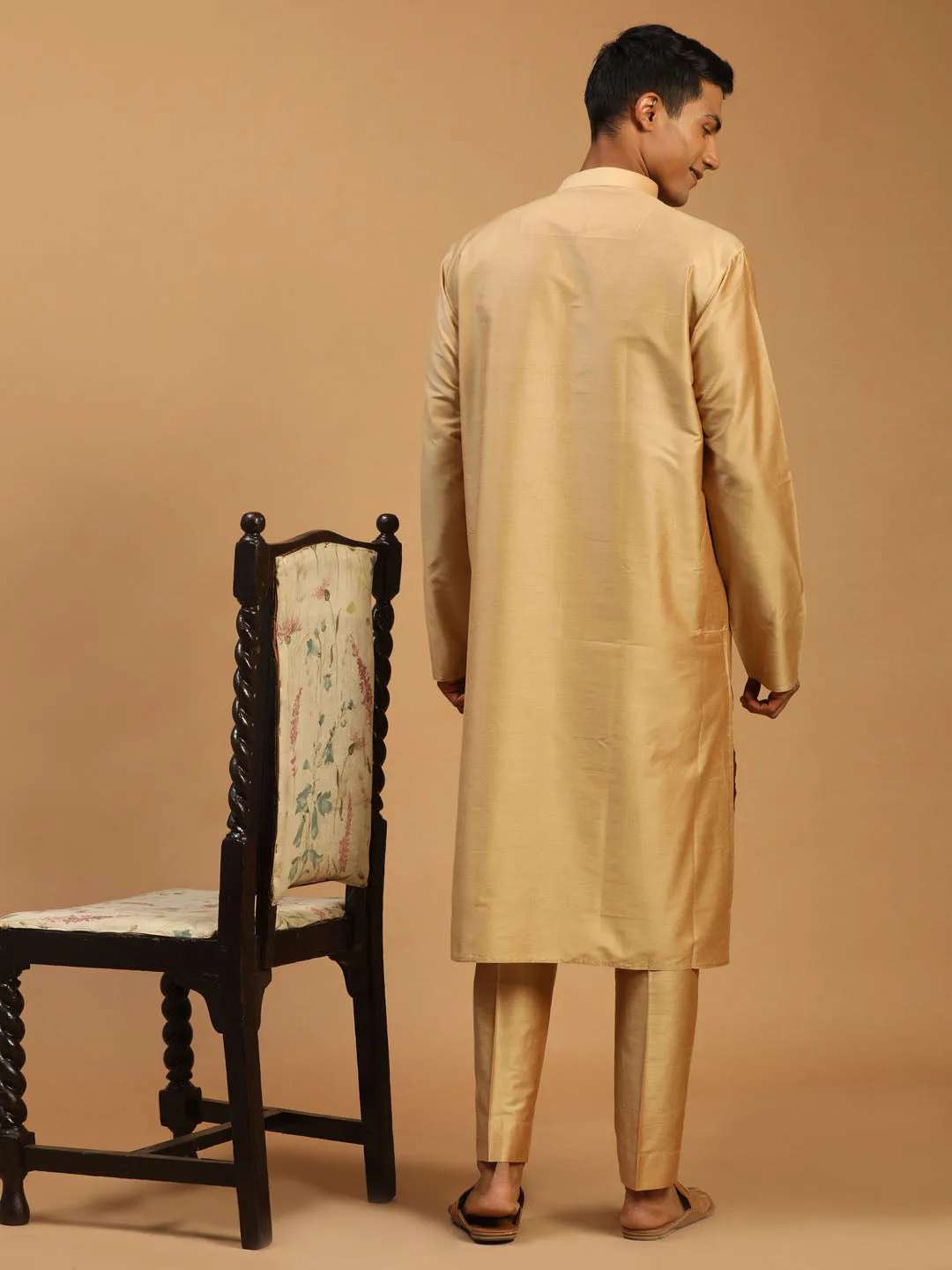 Vastramay Rose Gold Kurta Set