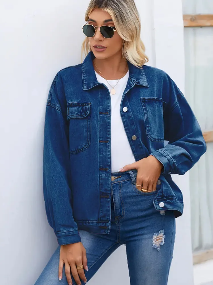 Women’s Vintage Washed Denim Jacket