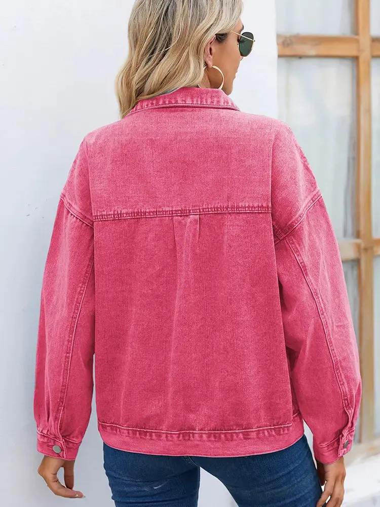 Women’s Vintage Washed Denim Jacket