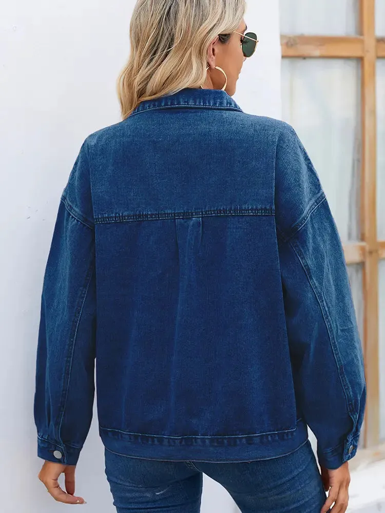 Women’s Vintage Washed Denim Jacket